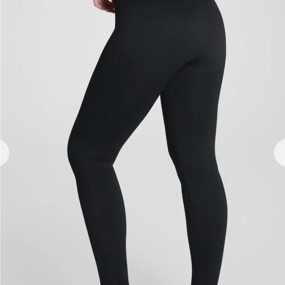 SPANX Ribbed Knit Women's Black Leggings (NWT) - Picture 3 of 7